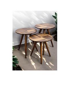 Table basse en bois simple et élégante, conçue avec des lignes épurées et une finition en bois naturel pour les maisons - Product Image 1