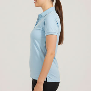 Camiseta Polo de Algodón 100% con Logotipo Personalizado OEM/ODM para Mujer, de Alta Calidad, Transpirable, Estilo Único para Uso Casual de Verano - Product Image 5