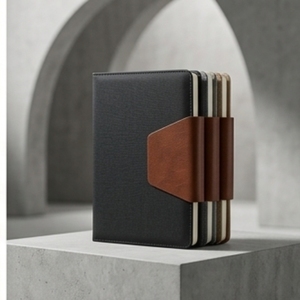 Aurelux A5 Premium PU Leather Side Flap Notebook Multicolor Business Journal Custom Logo 80 GSM Inner Pages for Corporate - Product Image 3