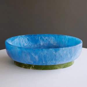 Moderna tazón de resina decorativa para servir en la mesa de comedor, perfecta para ensaladas de frutas, servir bocadillos, elegante vajilla de cocina. - Product Image 6