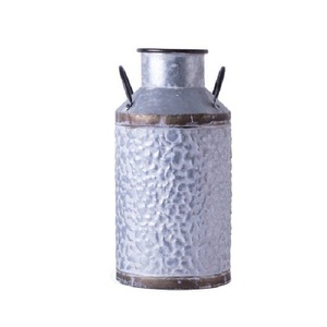 Fresh Trending Manufacturer & Exporter of <b>Galvanized</b> Milk Container Classic Indian Stylish Planter Handmade Milk Can - Product Image 1