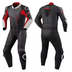 Traje de Motociclismo Unisex de Cuero, Protección Completa para el Cuerpo, Personalizable, Transpirable, de Alta Calidad, para Todas las Estaciones y Pistas - Product Image 1