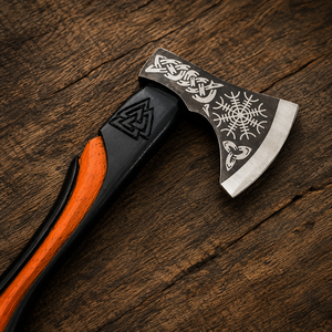 Handgefertigtes 2er-Set Bauarbeiter-Beil aus Hochkarbonstahl, Outdoor-DIY-Geschenk für den Freund mit ODM/OEM-Anpassung - Product Image 3