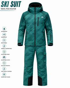 Traje de Esquí Personalizado Transpirable con Cremallera, Chaqueta y Pantalones de Snowboard para Invierno, Relleno de Plumón, Resistente al Viento, 100% Nailon, OEM ODM - Product Image 1