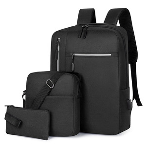 <b>Waterproof</b> Oxford Laptop Backpack 3 Piece Set Business Travel School Bag with USB Port Portable Computer Bookbag - Product Image 6