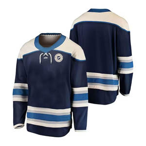 Camiseta de hockey sobre hielo al por mayor, extragrande, ligera y personalizada para universidades. - Product Image 1