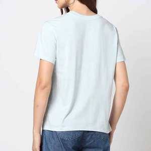 Camisetas de Verano para Mujer, Diseño Único, Precio de Fábrica, Secado Rápido, Transpirables, Ecológicas, 100% Algodón, Impresión Personalizable, Servicio OEM - Product Image 3