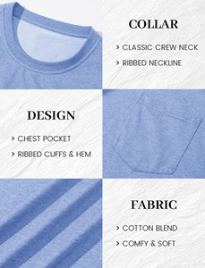 T-shirts pour hommes de qualité supérieure, manches courtes, 100 % coton, en vente, nouveau design, col rond, coupe ajustée, couleur unie. - Product Image 5