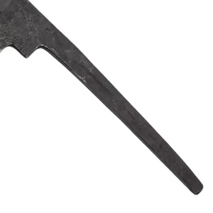 Hoja de cuchillo de acero forjado negro con filo afilado y espiga estrecha para la fabricación de mangos personalizados y proyectos de artesanía - Product Image 2