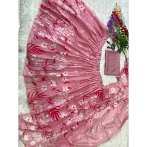 Combinaison de fête à imprimé floral, magnifique lehenga choli pour les occasions spéciales - Product Image 2