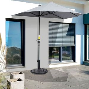 Ombrellone da Giardino Quadrato con Base in Acciaio Inox e Ferro per Patio, Ristorante, Hotel, Spiaggia - Consigliato per la Pioggia - Product Image 1
