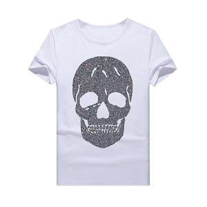 เสื้อยืดกราฟิกประดับเพชร OEM ODM สำหรับผู้ชาย ผ้าฝ้ายพรีเมียม แฟชั่นสตรีทแวร์ ผลิตจากโรงงาน - Product Image 6
