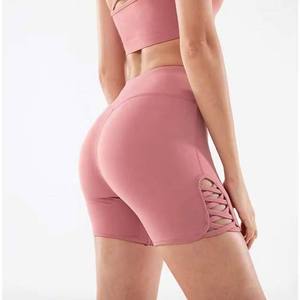 กางเกงขาสั้นโยคะเอวสูงสำหรับผู้หญิง PIHA SPORTS ราคาส่งถูก ไซส์ใหญ่ สำหรับออกกำลังกาย ปั่นจักรยาน วิ่ง ผ้าเนื้อนุ่ม ยืดหยุ่นได้ดี - Product Image 2