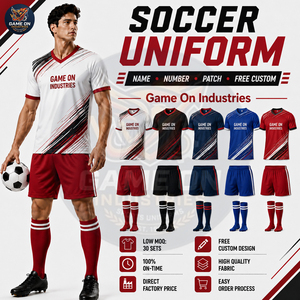 Conjunto de Camiseta, Pantalones Cortos y Calcetines de Fútbol Personalizados, Cuello en V, Ropa de Entrenamiento Ligera, Venta al Por Mayor - Product Image 5