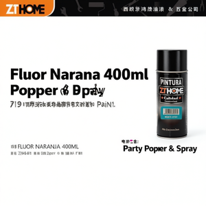 Fluor Naranja 400ml Party Popper and <b>Spray</b> <b>Paint</b> - Product Image 3