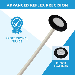 Martillo de Patella Premium con Cabeza de Goma - Herramienta Duradera y Ligera para Pruebas de Reflejos en Adultos y Niños, Ideal para Uso Neurológico - Product Image 2