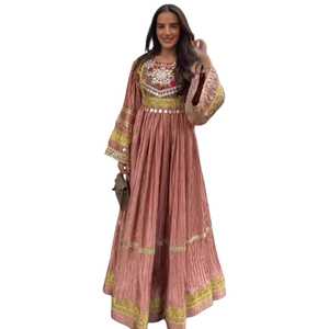 Robe longue ethnique bohème, fabrication artisanale, qualité supérieure, fabricant en gros, robes décontractées afghanes pour femmes - Product Image 1