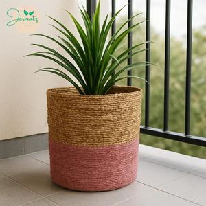 Macetas de algodón de ganchillo de color personalizado, estilo moderno para interiores, maceteros de algodón de ganchillo hechos a mano - Product Image 4