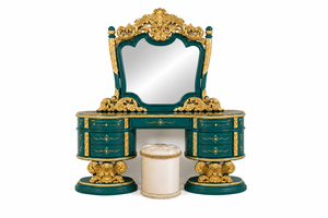 Lit et mobilier de chambre à coucher de style turc classique sculpté, lit en bois massif de style turc royal pour villas et maisons de luxe, fabricant - Product Image 4