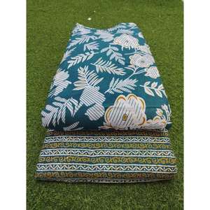 Tela de Algodón Puro con Estampado Floral de Primera Calidad, Material Suave y Cómodo para Confección de Kurti, Camisas, Manualidades y Ropa de Verano - Product Image 1