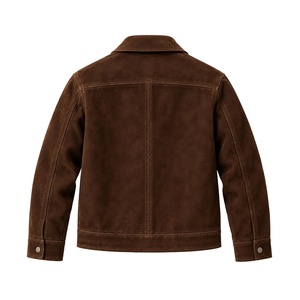 2026 Premium Quality <b>Men's</b> Winter <b>Suede</b> <b>Jacket</b> Turn-Down Collar Zipper Closure Soft Touch Material Windproof <b>Jacket</b> - Product Image 6