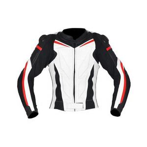 Unisex Full Sleeve Leather Motorcycle Racing <b>Suit</b> White Black <b>Red</b> Breathable Waterproof Quick Dry Protective Gear All Seasons - Product Image 2