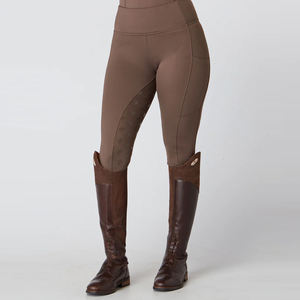 Leggings d'équitation pour femmes, tissu extensible de qualité supérieure, taille haute, pantalon d'équitation confortable pour l'entraînement équestre - Product Image 1