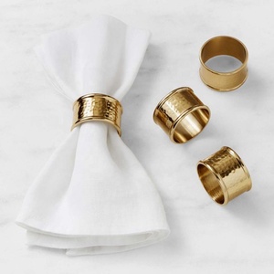 Qualité supérieure Meilleure vente Ronds de serviette Décoration Restaurant Décor de table Designer Plaqué or Rond de serviette - Product Image 2