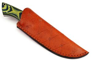 Sizzco personalizado hecho a mano de acero de Damasco hoja fija caza Camping Skinner cuchillo hermoso cuchillo de utilidad con mango de Micarta - Product Image 5