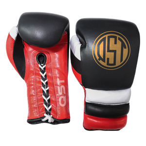 Guantes de Boxeo Profesionales de Alta Calidad, de Piel Sintética, con Cordones, Transpirables, que Absorben la Humedad, Ligeros, Unisex, para Entrenamiento - Product Image 1
