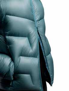 Blouson matelassé unisexe à capuche, coupe-vent, décontracté, avec fermeture éclair frontale, couleur unie, coupe régulière, en polyester épais, col montant - Product Image 5