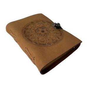 Cuaderno de Papel para Acuarelas Hecho a Mano, Diario de las Sombras con Cierre de Candado, Pentagrama Cortado con Láser, Diario Vintage, Planificador de Oraciones, Regalo - Product Image 1