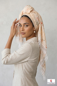 Pañuelo Cuadrado Personalizado con Borlas, Tela Ligera y Suave, Pañuelo de Moda para Mujer, Pareo de Playa, Fabricante OEM - Product Image 5