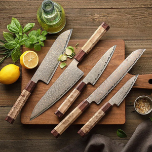 Kitchen <b>Knife</b> <b>Set</b> Stainless Steel Professional Chef <b>Knife</b> <b>Set</b> with <b>Sharp</b> Blade and Sheet Handle - Product Image 3