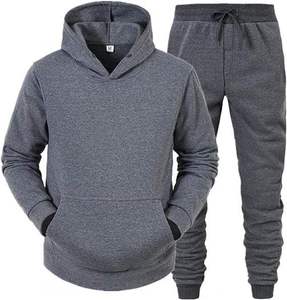 Survêtement à capuche pour homme, imprimé points rouges et noirs, coupe droite, longueur intégrale, respirant, style sportif, poches latérales, en polyester, pour l'automne - Product Image 3