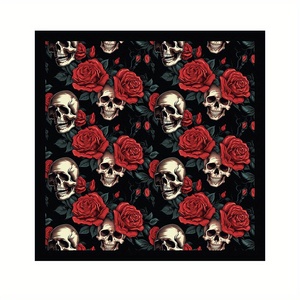 Fashion Custom <b>Silk</b> Satin Floral <b>Square</b> Head <b>Scarves</b> & Bandanas for Women-High Quality Outdoor Use All Seasons - Product Image 6