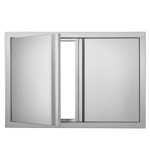 Porta da cucina esterna a doppia parete in acciaio inossidabile 28W x 19H pollici per armadietti - Product Image 6
