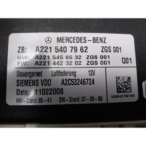 โมดูลควบคุมระบบกันสะเทือนแบบถุงลม S-class มือสอง ของแท้ OEM รุ่น A2215407962 - Product Image 4