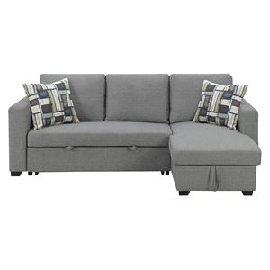 Wallace & Bay suole grigio reversibile Pop-Up sezionali eleganti divani da soggiorno - Product Image 2