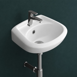 Grifo Cromado de Pared NANO, Diseño Minimalista, Forma Cuadrada, Un Solo Orificio, para Lavabo de Baño, Montaje en Pared, Capacidad de 12L - Product Image 3