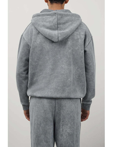 Ropa deportiva al por mayor: Conjunto de chándal de invierno para hombre, con capucha, holgado, de peso pesado, de dos piezas, talla grande - Product Image 2