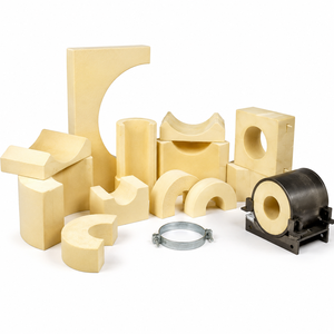 Support de tuyau carré 50 mm en PUF, robuste, isolant, résistant à la corrosion et aux produits chimiques, pour basse pression - Product Image 6