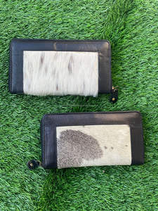 Nouvel arrivage de portefeuilles en cuir de fourrure de vachette pour femmes sac à main Offre Spéciale Design élégant pochette carte étui de téléphone élégant bracelet portefeuilles - Product Image 2