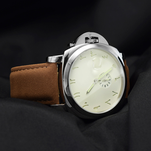 Luxury Fashion Business GFL-H1014 Custom Own Brand Quartz <b>Watches</b> Stainless steel <b>case</b> Japan movement top-grain leather strap - Product Image 4