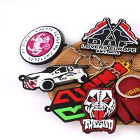 BSCI/CE Impresión personalizada Fabricante Silicona Goma suave Recuerdos 2D/ 3D personalizados Llaveros de PVC