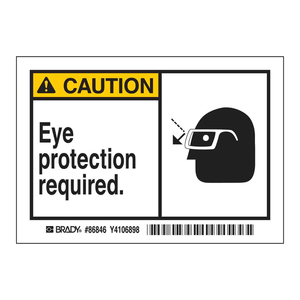 Etiquetas de Seguridad de Protección Ocular, Autoadhesivas, de Plástico con Acabado Mate, para Laboratorios e Instalaciones Industriales - Product Image 3