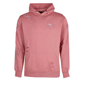 Sudadera con Capucha Básica de Algodón Mezclado, Corte Regular, Estilo Desgastado para Hombre, Transpirable, Ropa Urbana de Otoño, Patrón a Cuadros, Bordado 3D Personalizado - Product Image 3