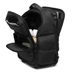 Sac à dos de voyage imperméable Bagnex 9820 avec roulettes pivotantes, approuvé par les compagnies aériennes, sac à roulettes en polyester pour l'école - Product Image 3