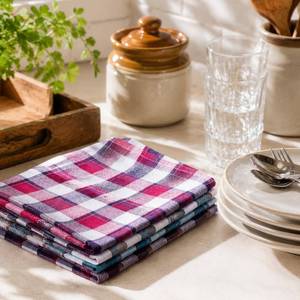 Serviettes de cuisine en coton pur, dernier design, avec impression par sublimation personnalisée pour usage textile domestique - Product Image 2