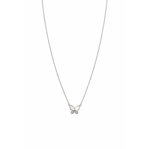 Collar con colgante de mariposa, cadena de eslabones, diseño bonito, acabado pulido minimalista para mujeres y niñas, regalo para uso diario - Product Image 2